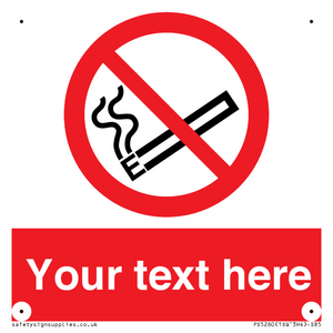 Custom No E-cigarettes / Vaping Sign